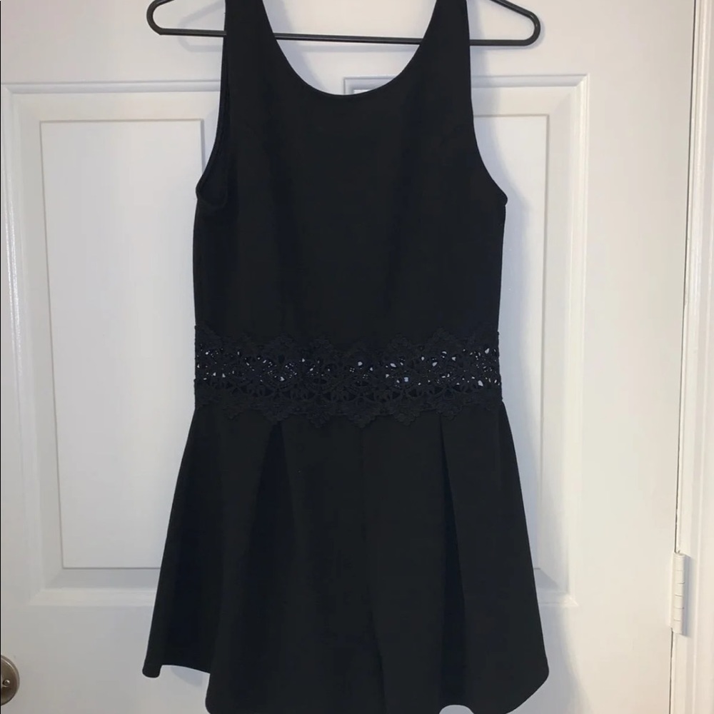 Windsor Black Lace Romper